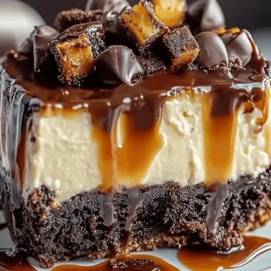 Caramel Brownie Cheesecake