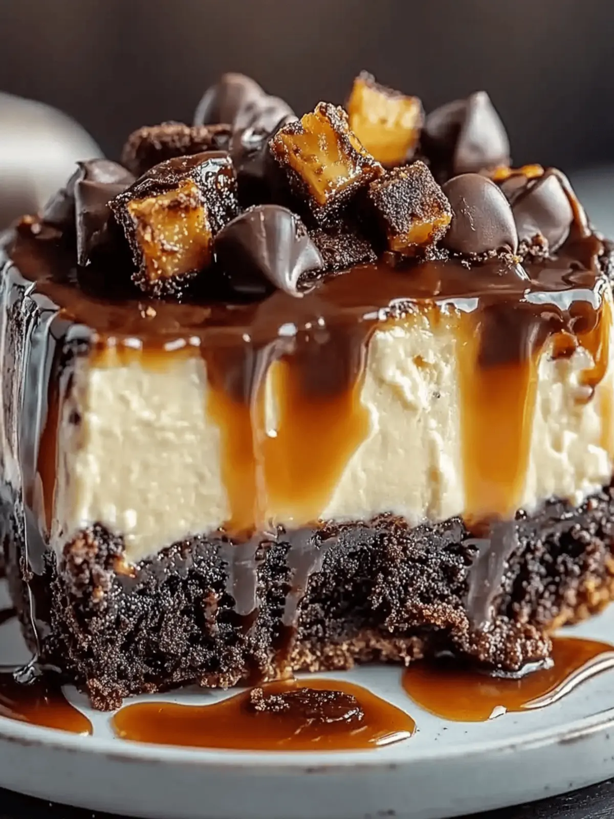 Caramel Brownie Cheesecake