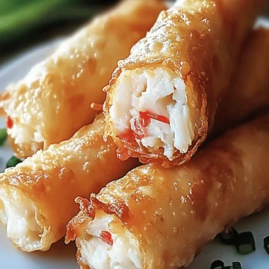 Crab Cake Egg Rolls