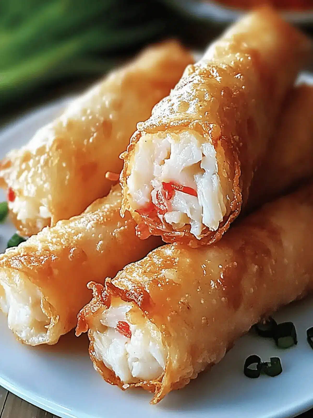 Crab Cake Egg Rolls