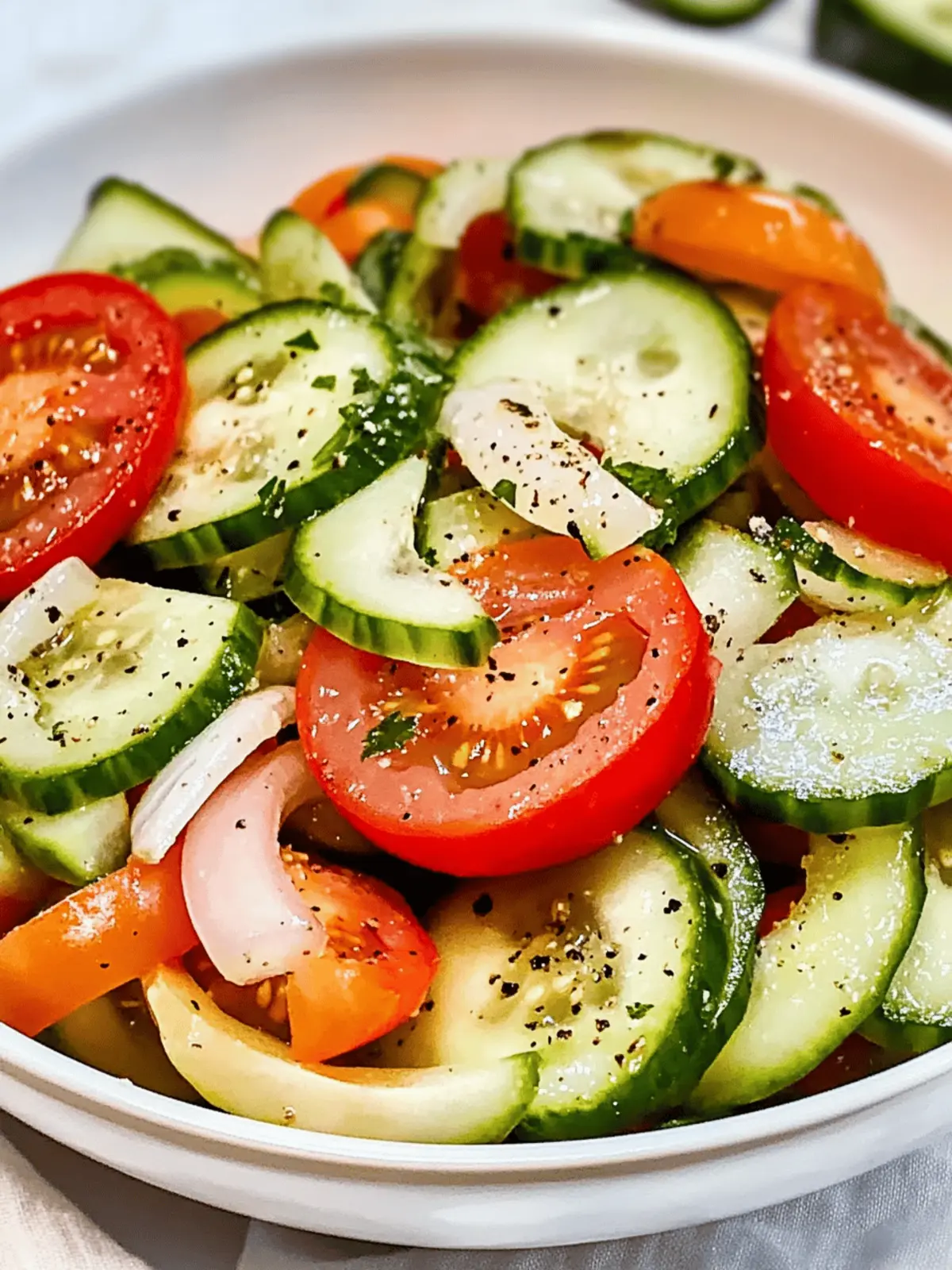 Marinated Cucumber Tomato Salad That Refreshes Summer Meals