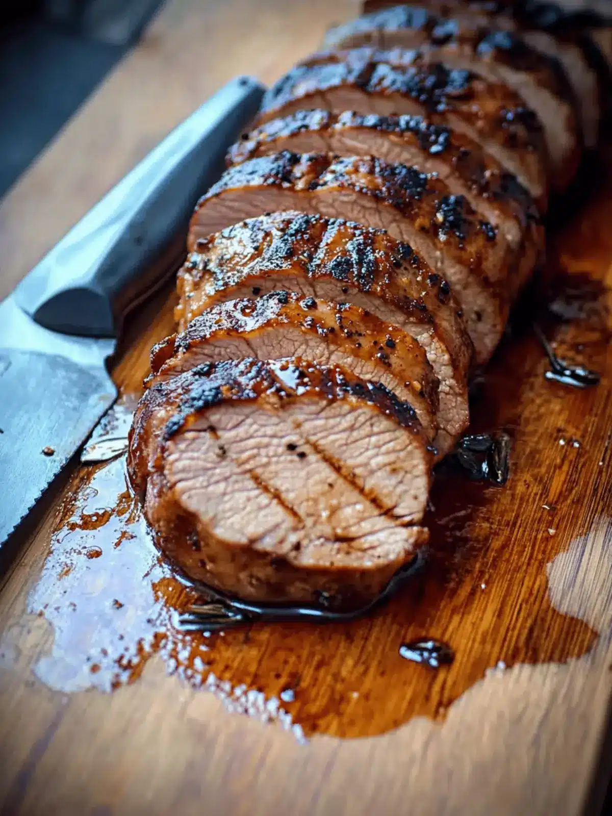 Savory Grilled Pork Tenderloin with Spicy Sweet Glaze