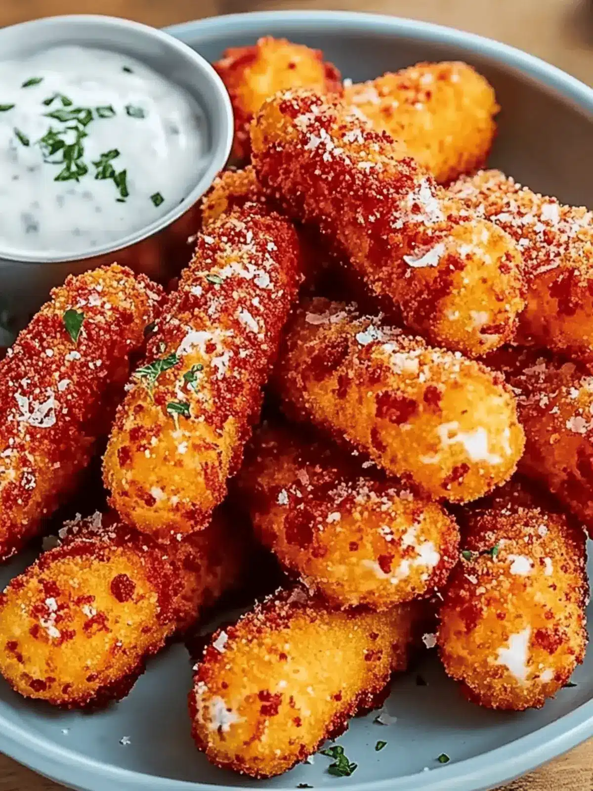 Get Hooked on Hot Cheeto Mozzarella Sticks - Crunchy & Cheesy Delight