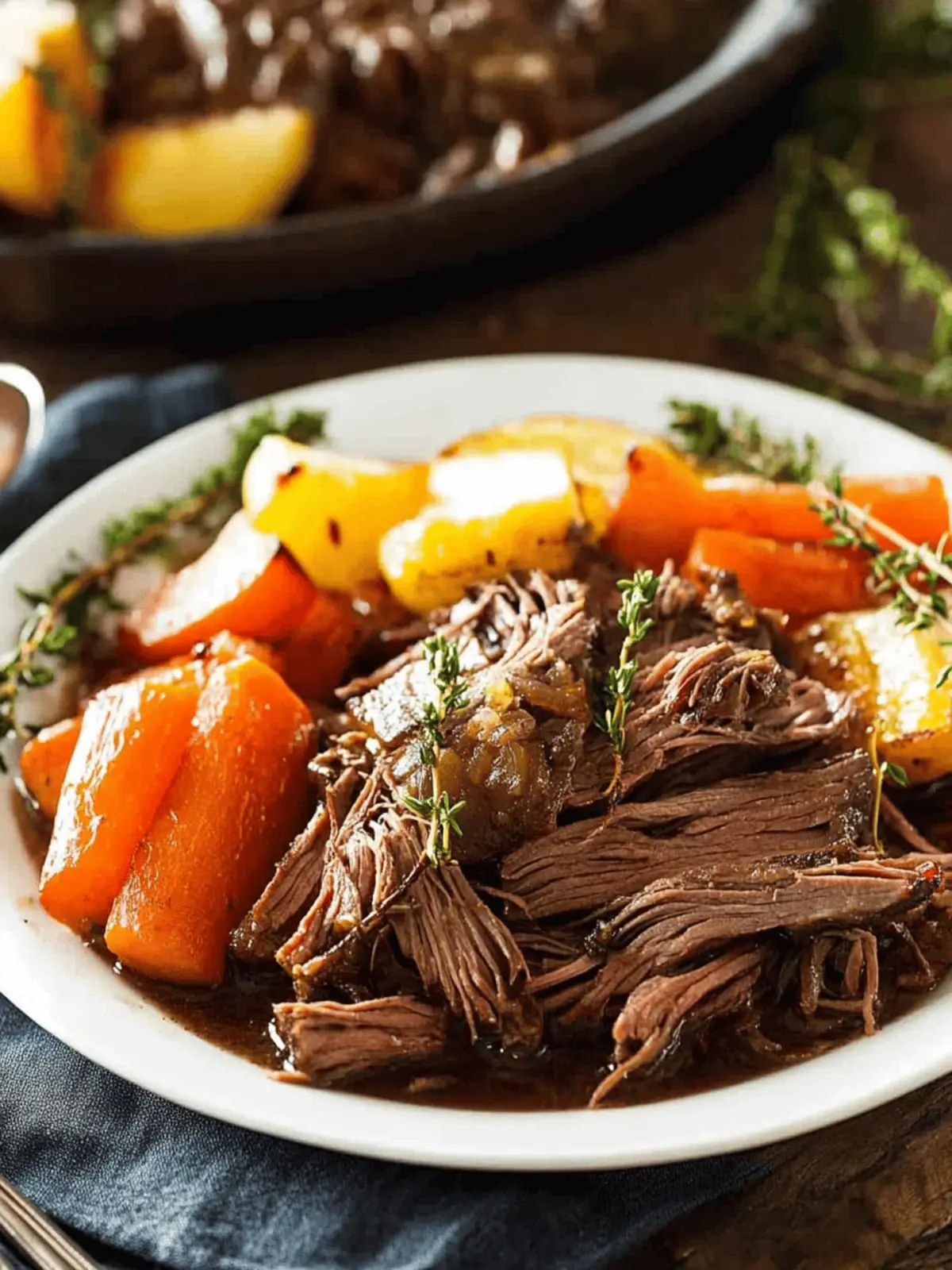 Mouthwatering Crockpot Chuck Roast with Savory Veggies