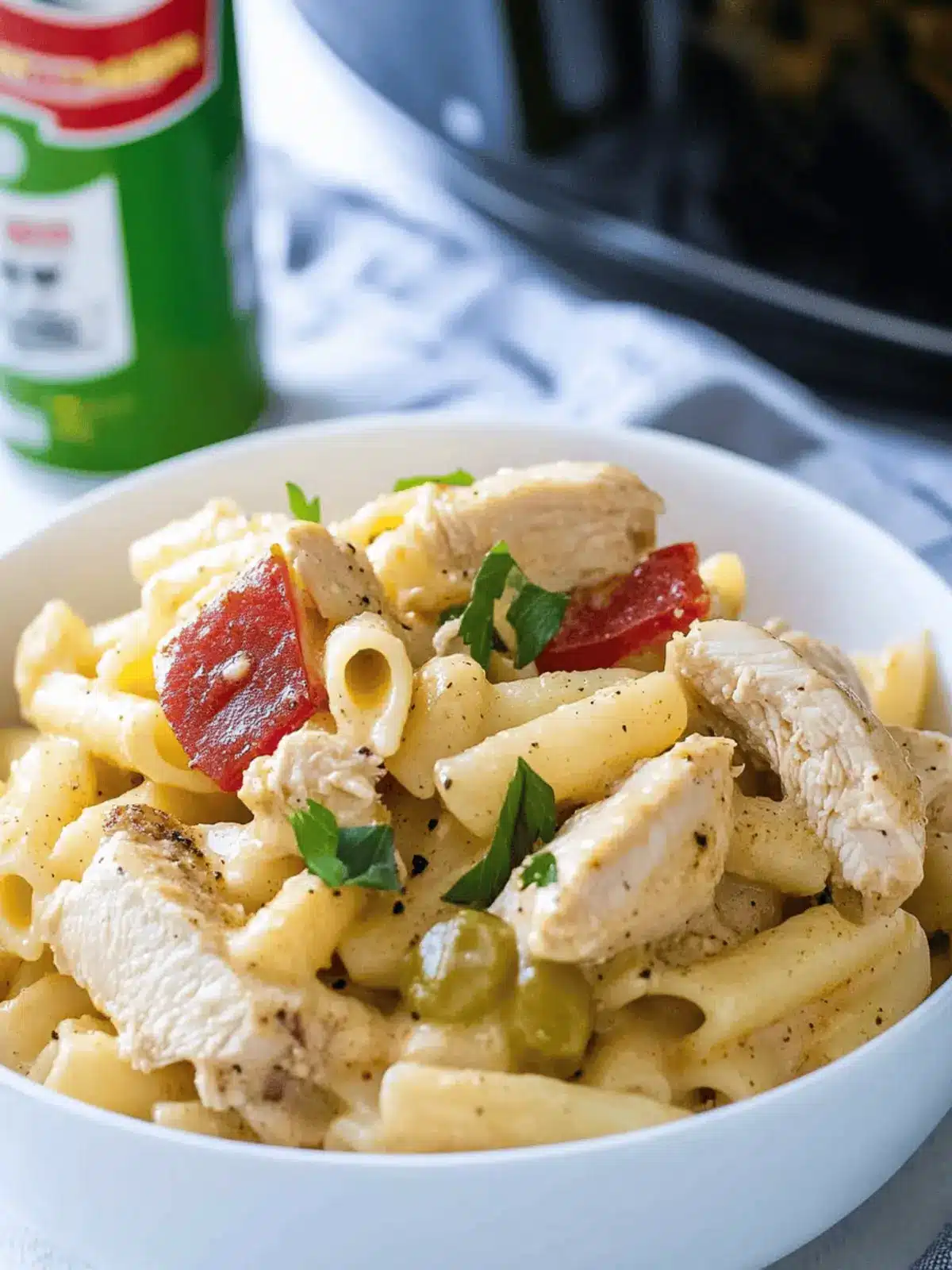 Crockpot Cajun Chicken Pasta