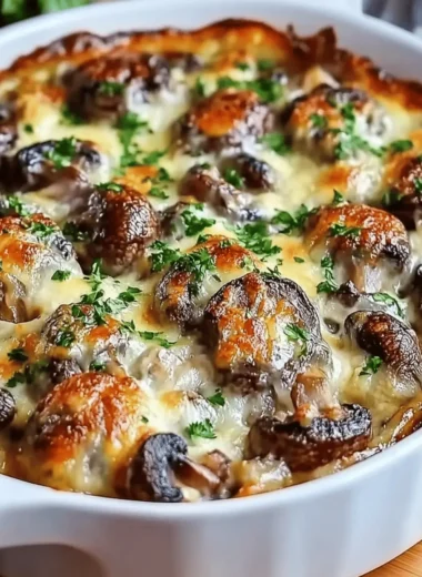Cheesy Mushroom Casserole