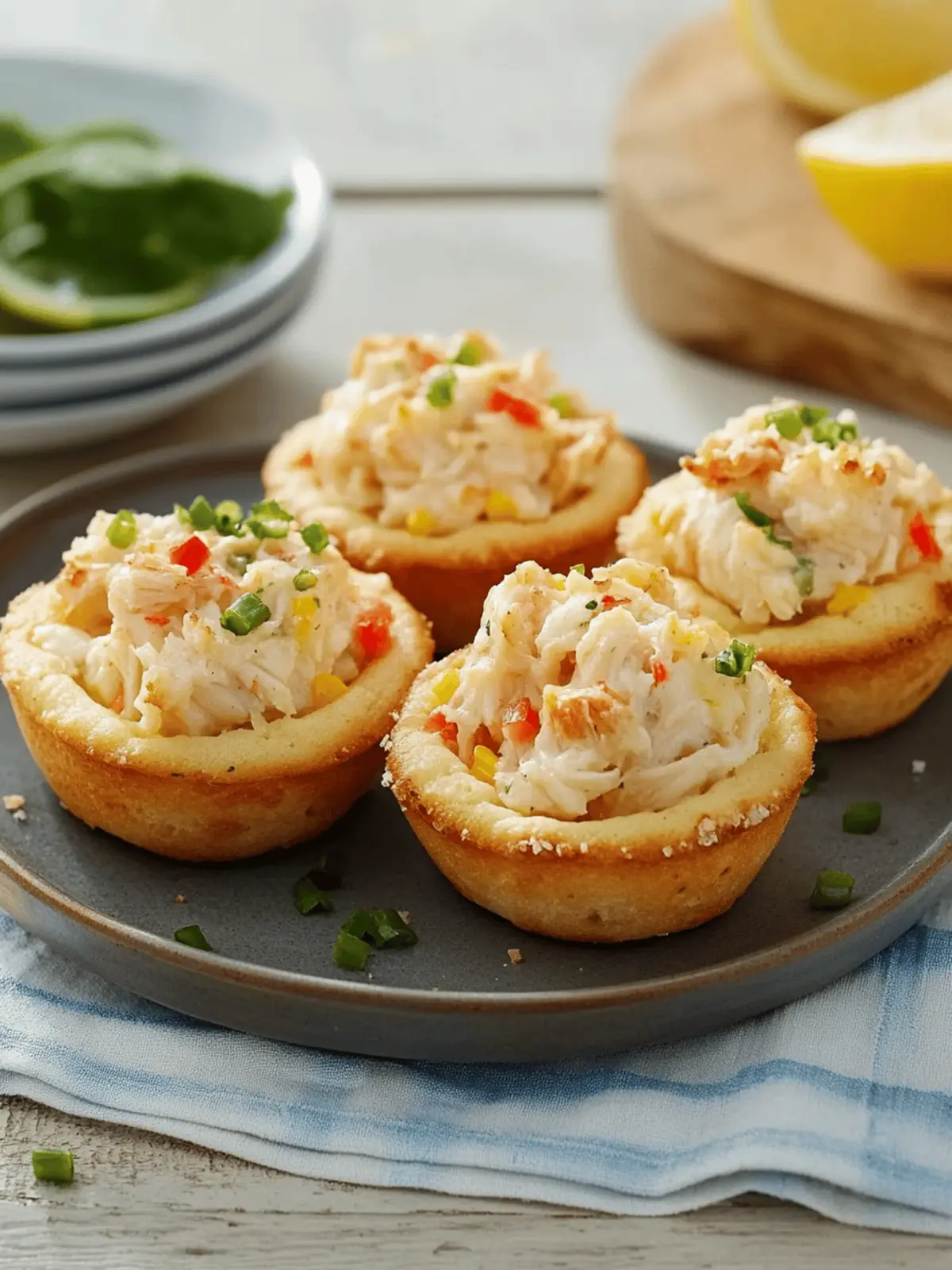 Old English Crab Melt Muffins