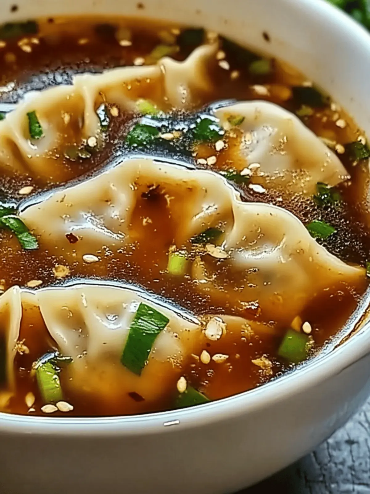Comforting Potsticker Soup for Cozy Nights at Home