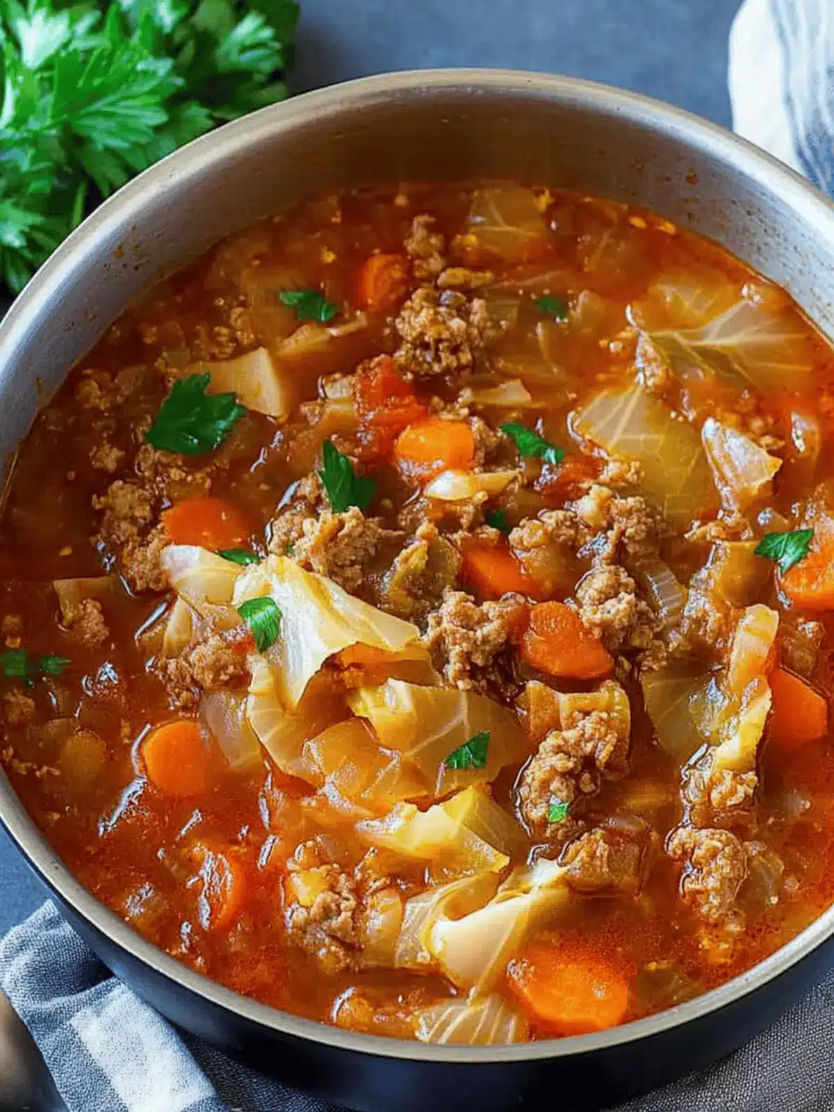 Cabbage roll soup