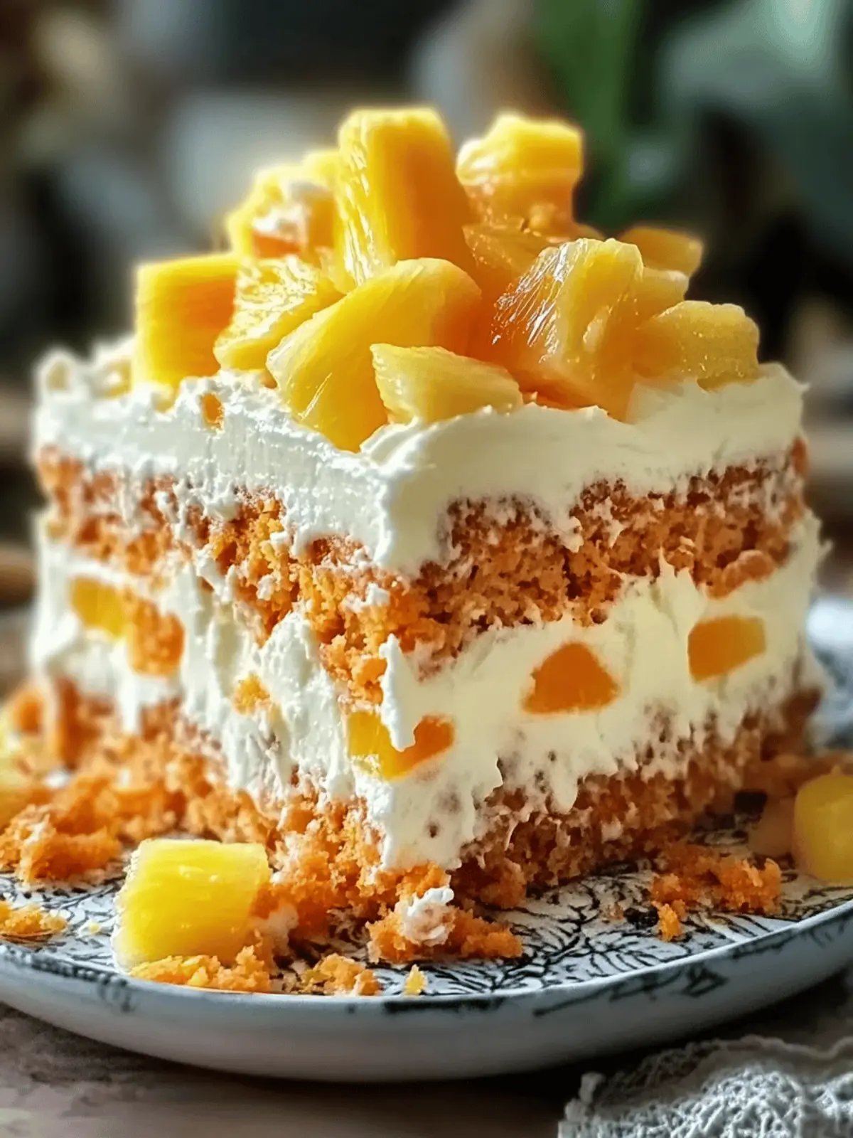 Pineapple Carrot Cream Cake: A Tropical Twist on Tradition