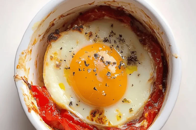 Baked Feta Eggs With Tomato