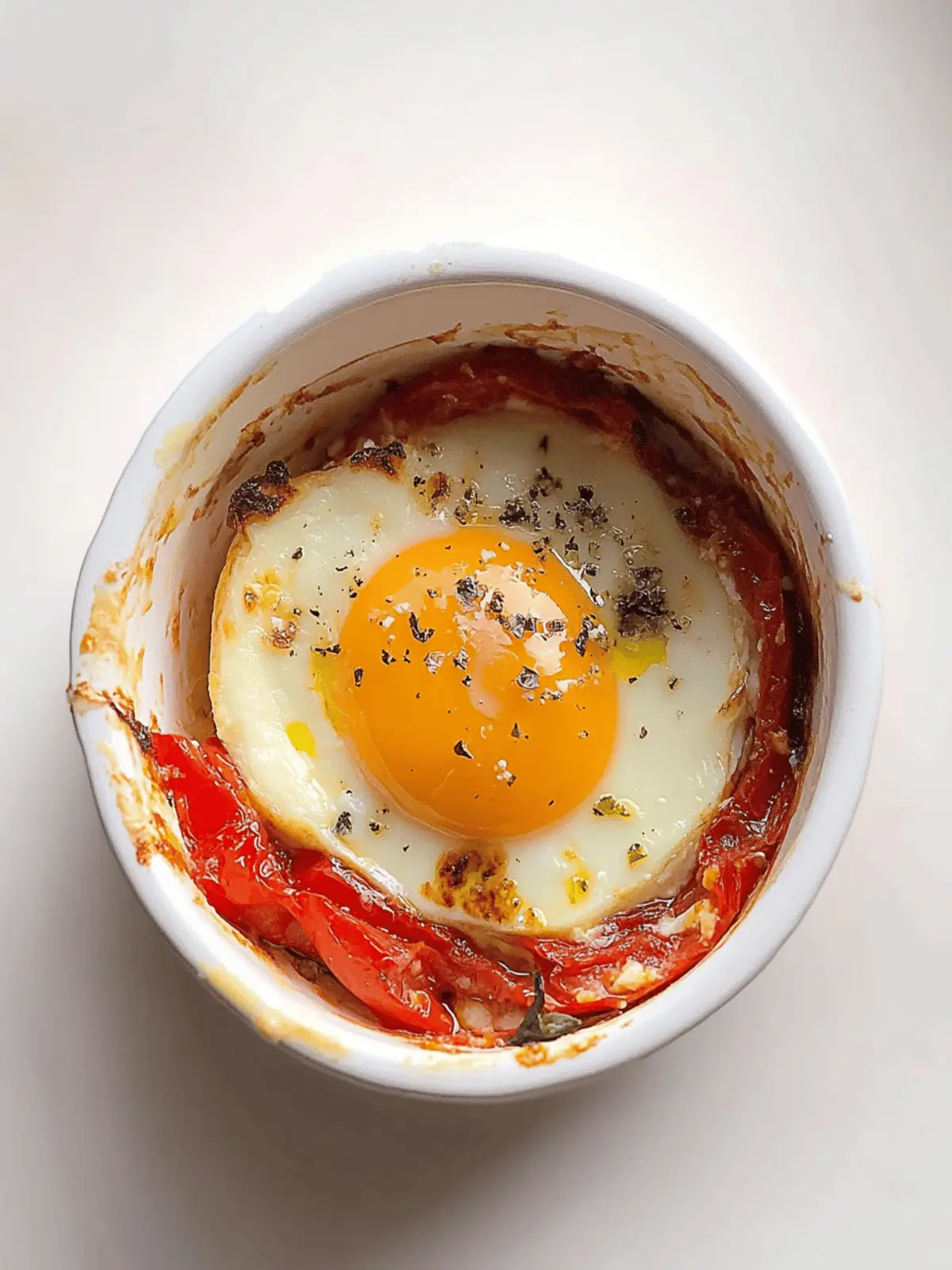 Baked Feta Eggs With Tomato