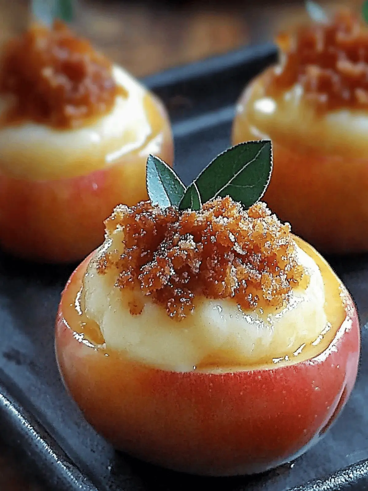 Cheesecake Stuffed Apples