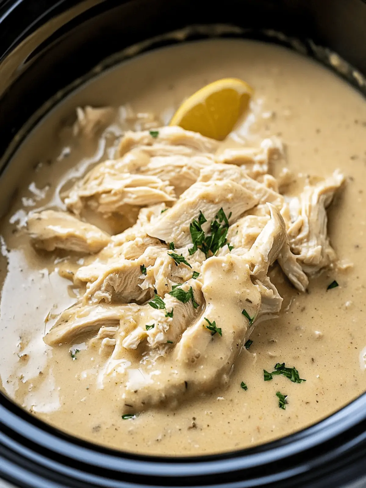 Crockpot Chicken & Dressing Bliss
