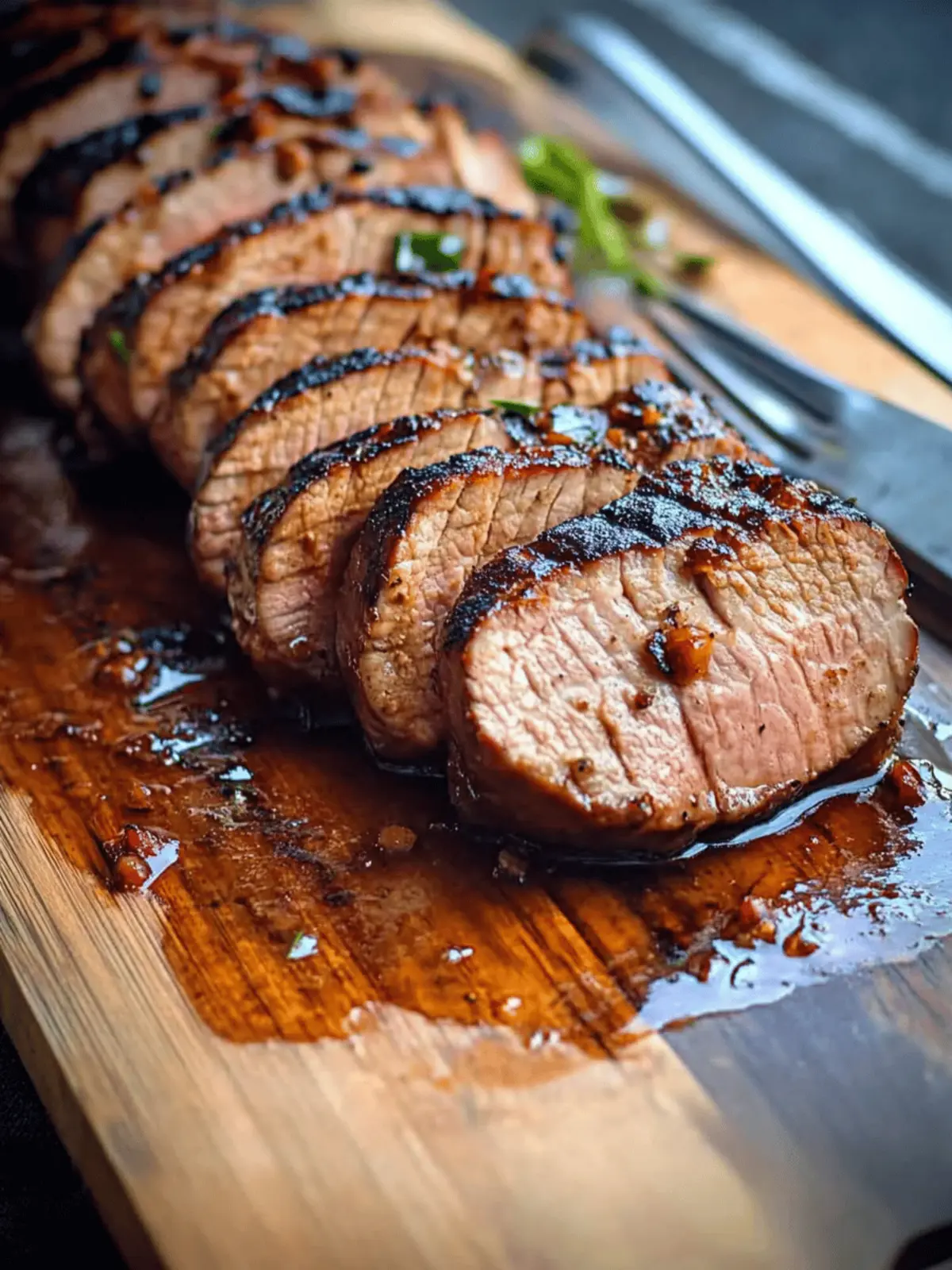 Savory Grilled Pork Tenderloin with Spicy Sweet Glaze