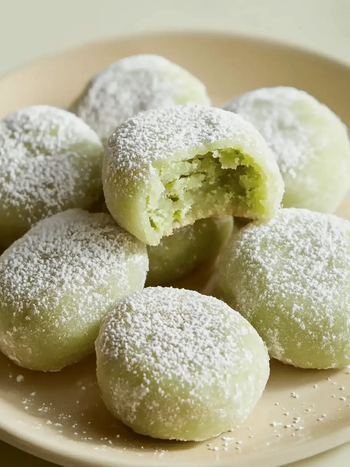 Pistachio Wedding Cookies