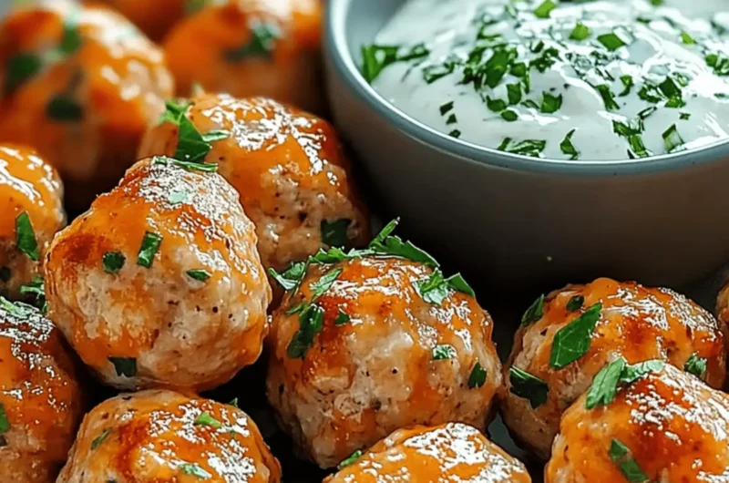 Buffalo Chicken Meatballs