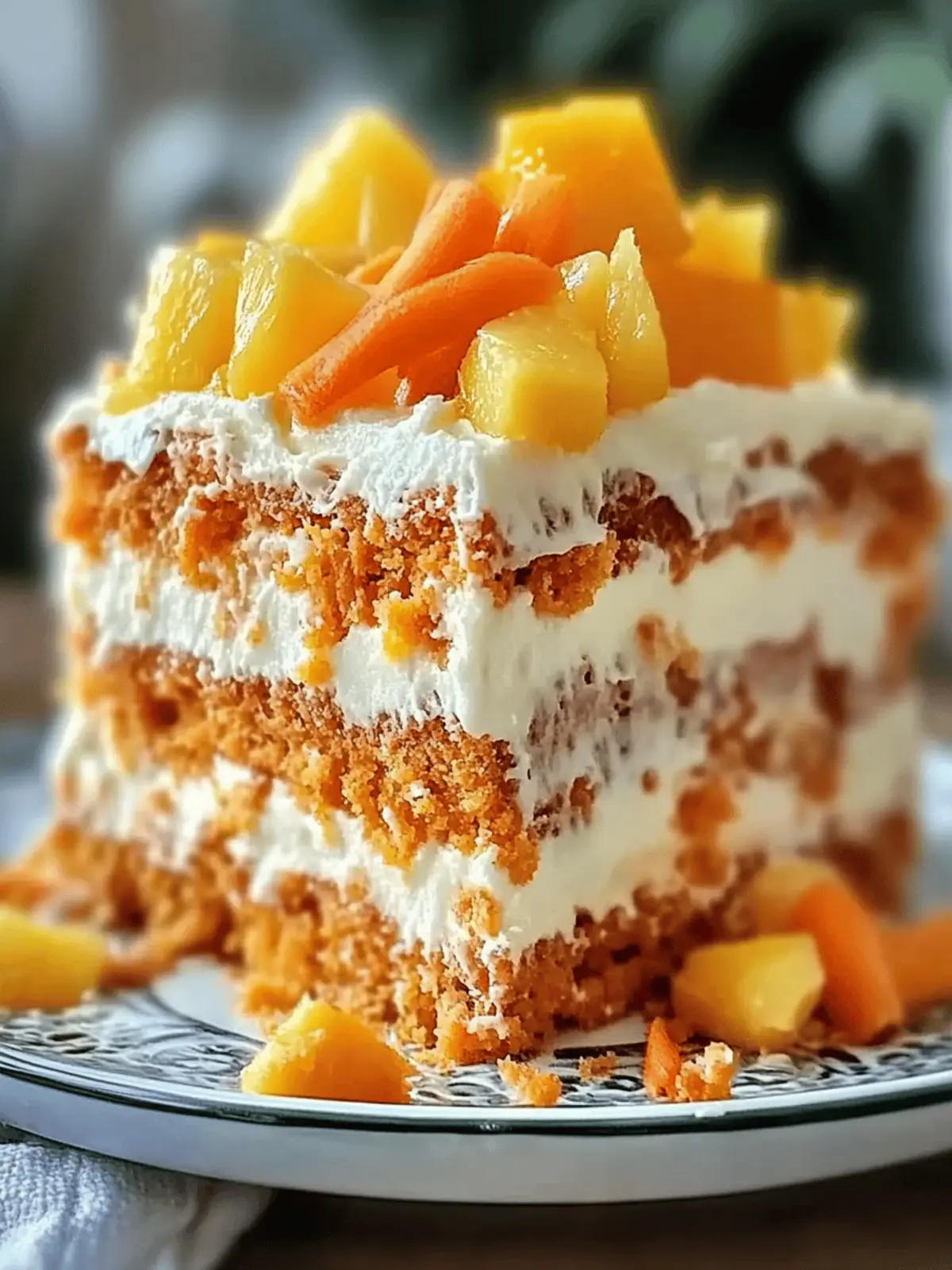 Pineapple Carrot Cream Cake