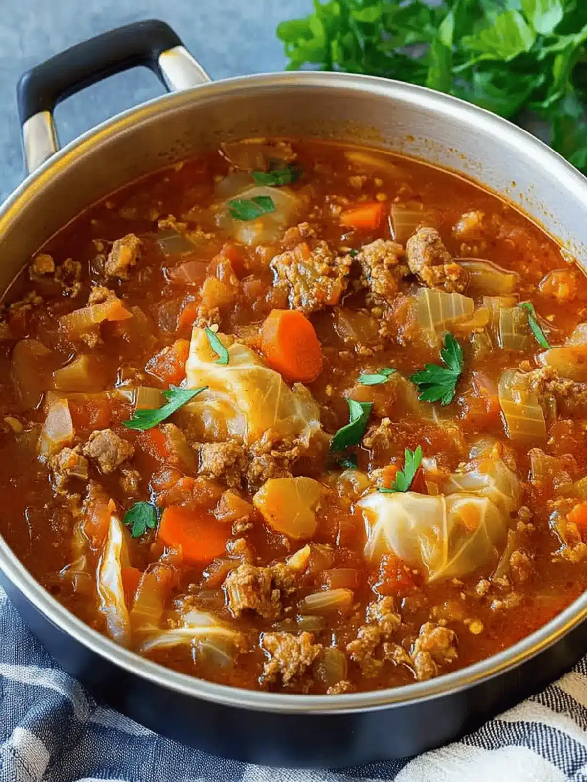 Cabbage roll soup