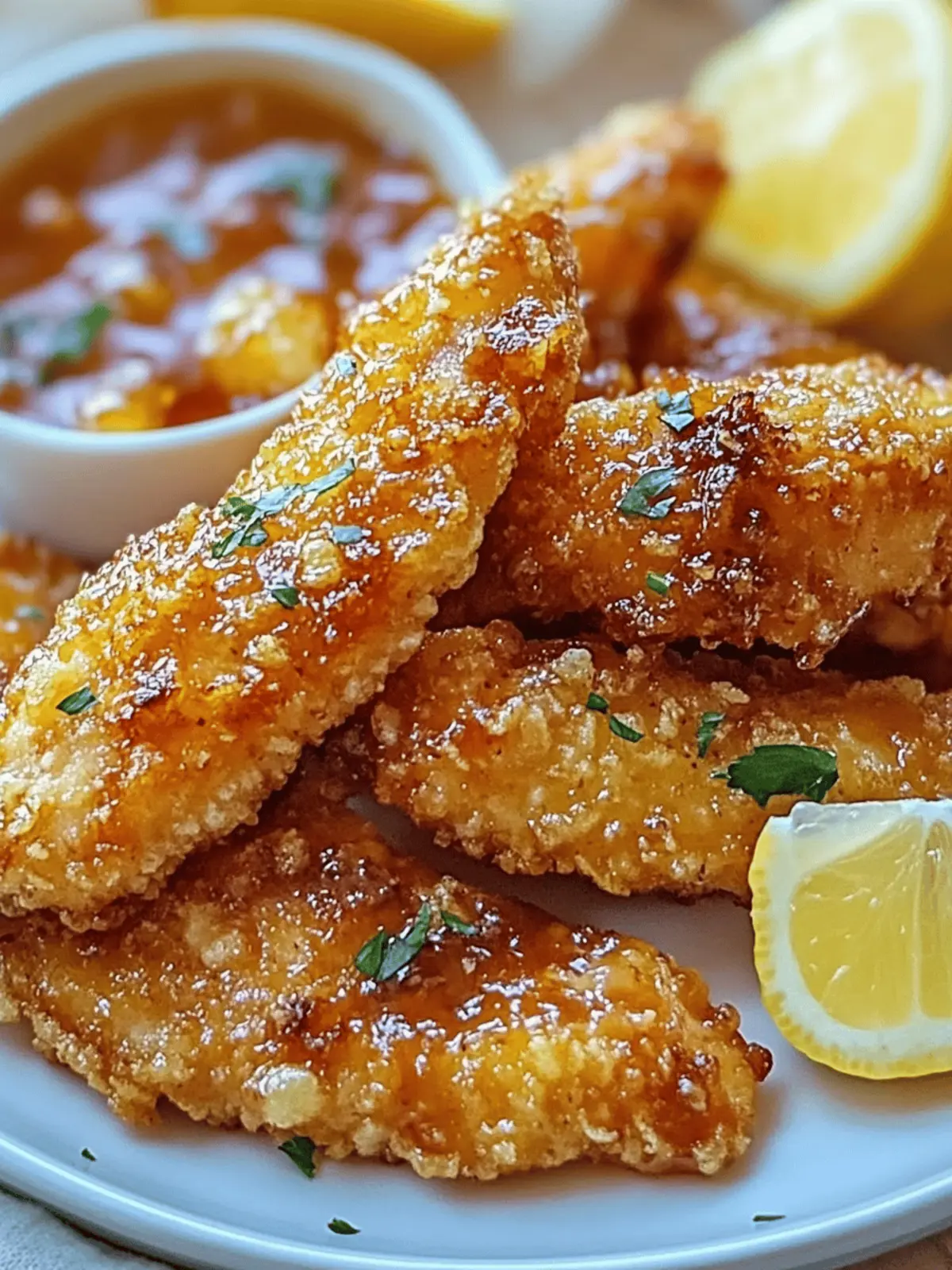 Crispy Honey Lemon Chicken Tenders Your New Family Favorite