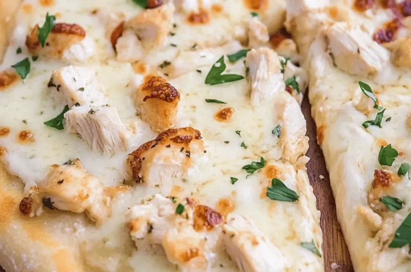 Chicken Alfredo Pizza