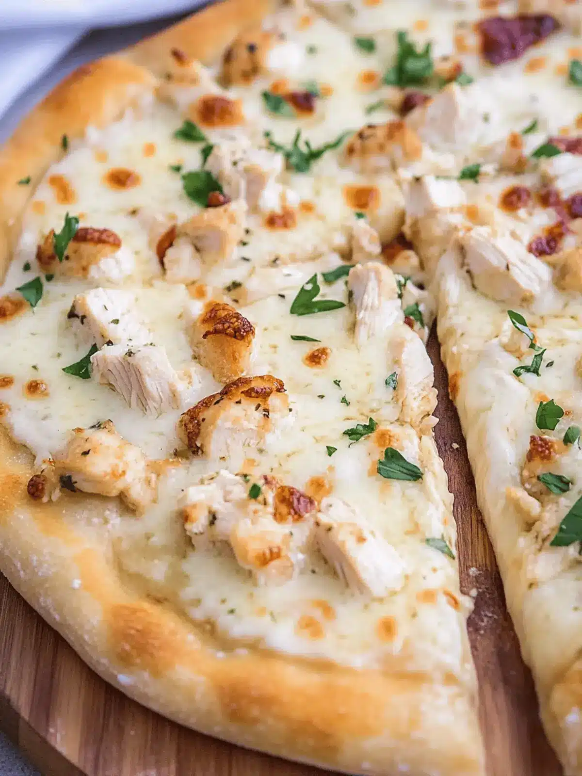 Chicken Alfredo Pizza