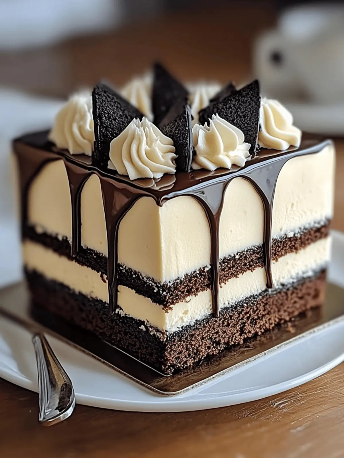 Decadent Tuxedo Cake Delight