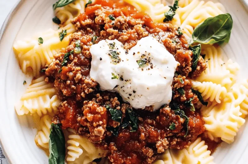 Crockpot Spaghetti Sauce with Ground Beef
