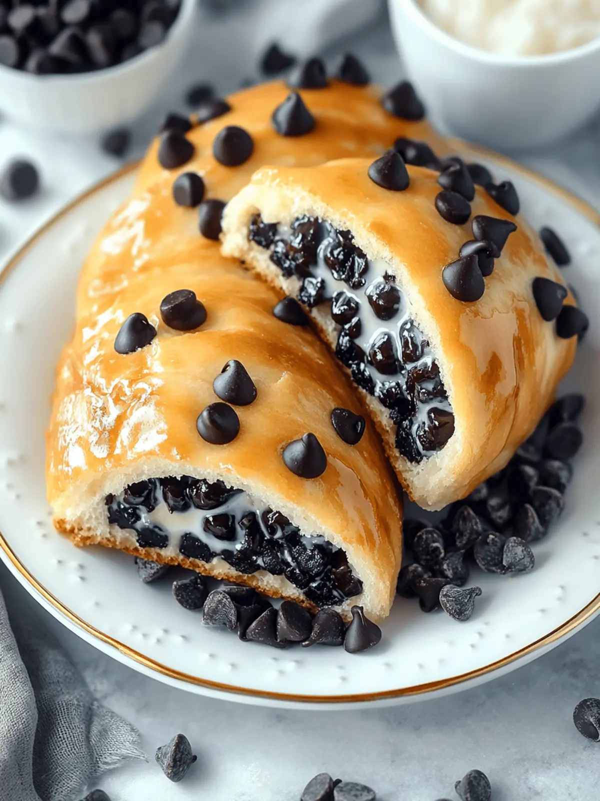Decadent Chocolate Chip Vanilla Custard Brioches to Indulge!