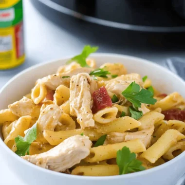 Crockpot Cajun Chicken Pasta