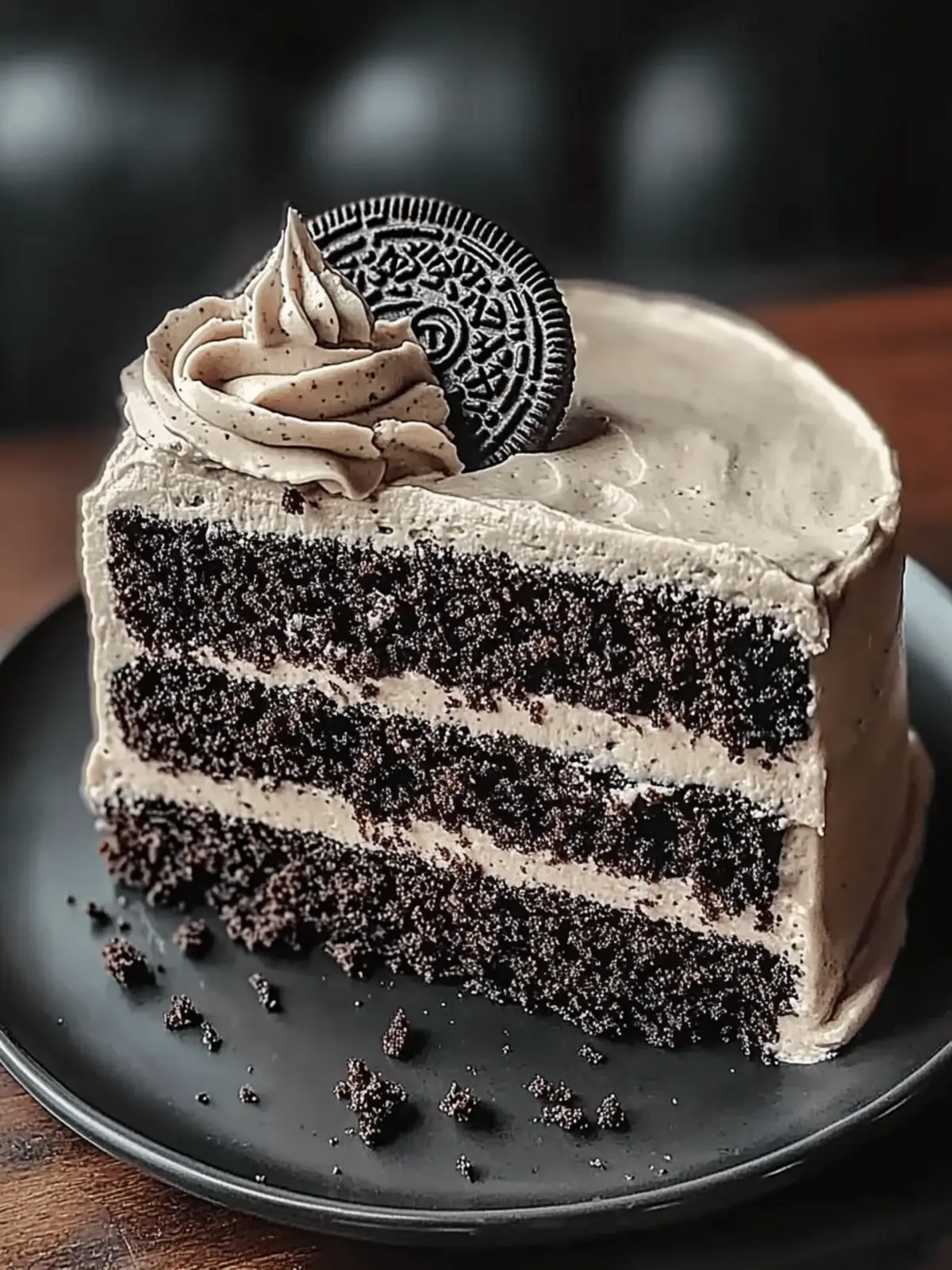Indulge in Black Velvet Cake with Oreo Frosting Bliss