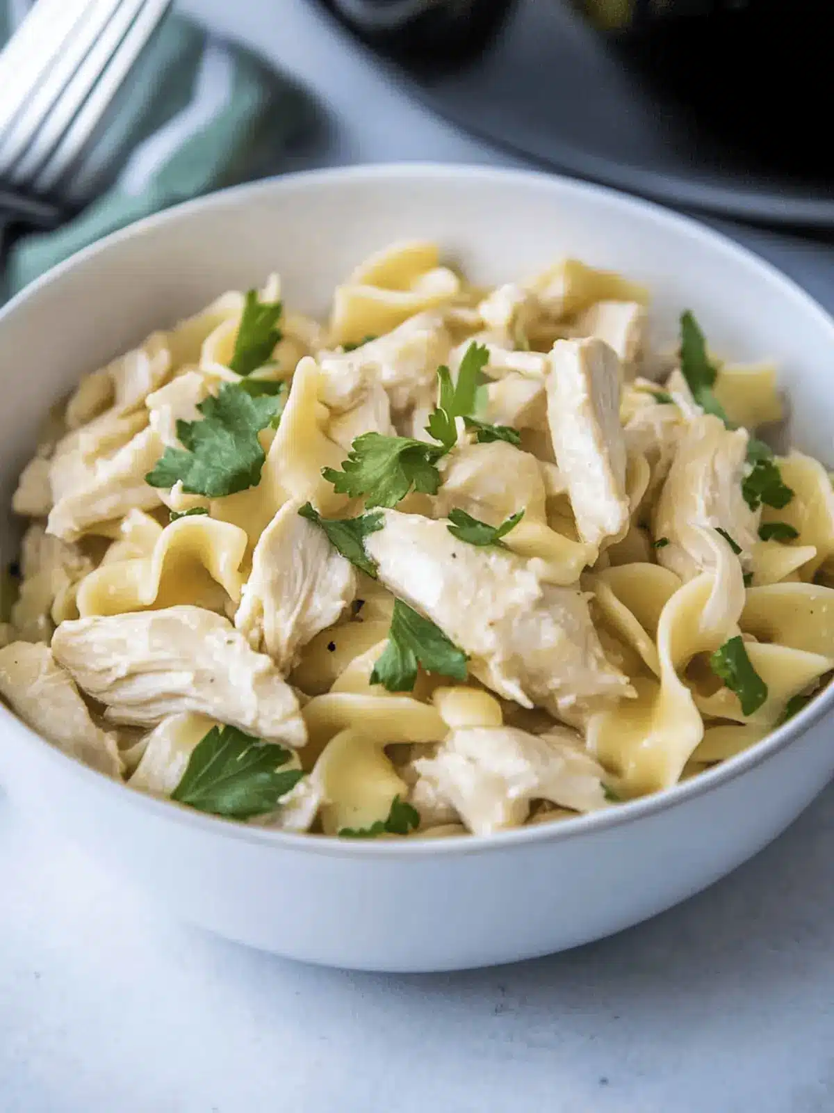 Crockpot Chicken and Noodles
