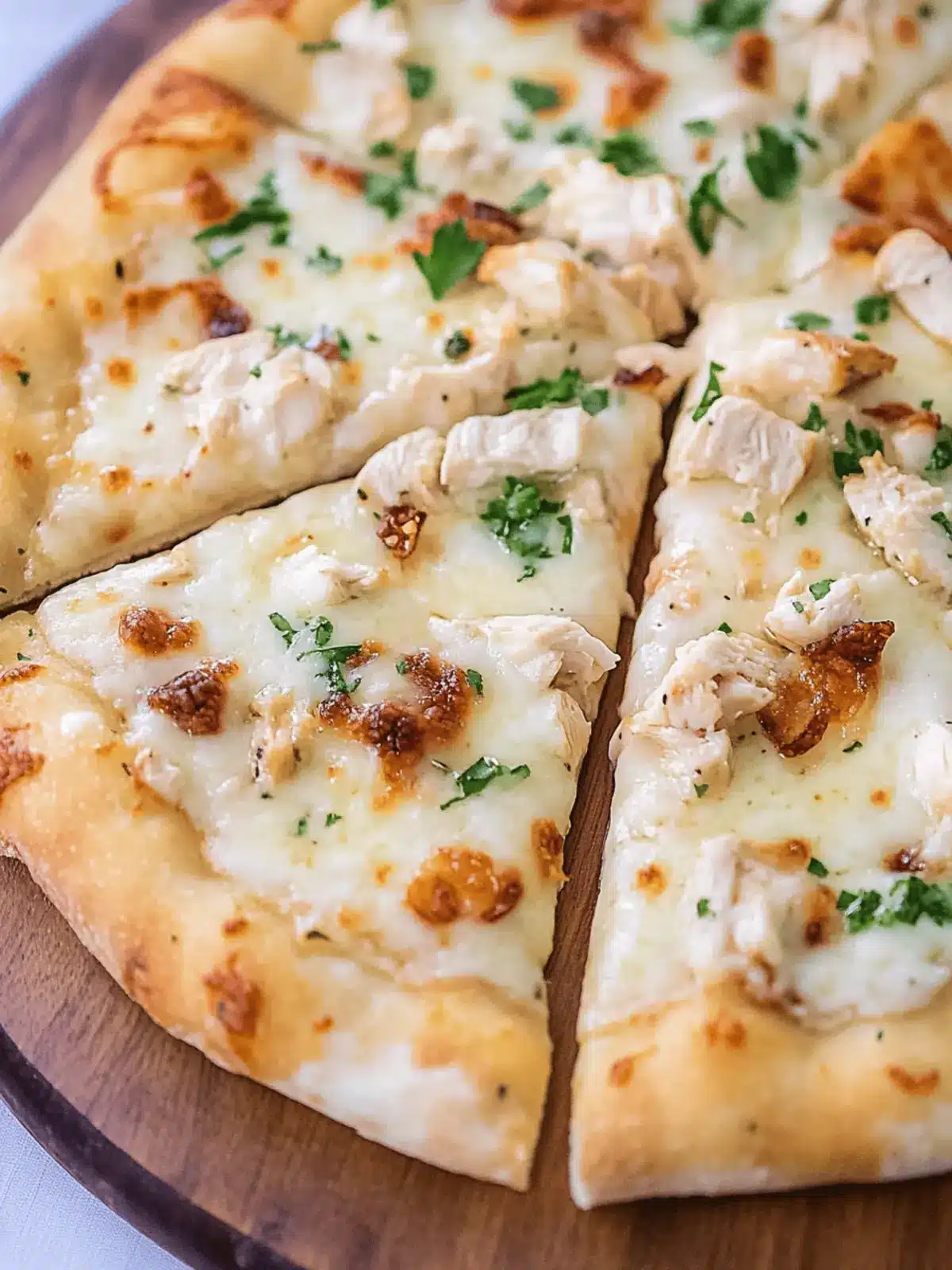 Chicken Alfredo Pizza