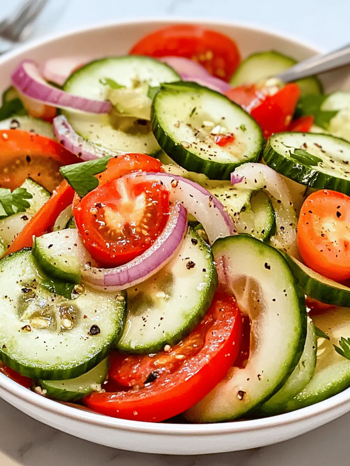 Marinated Cucumber Tomato Salad That Refreshes Summer Meals
