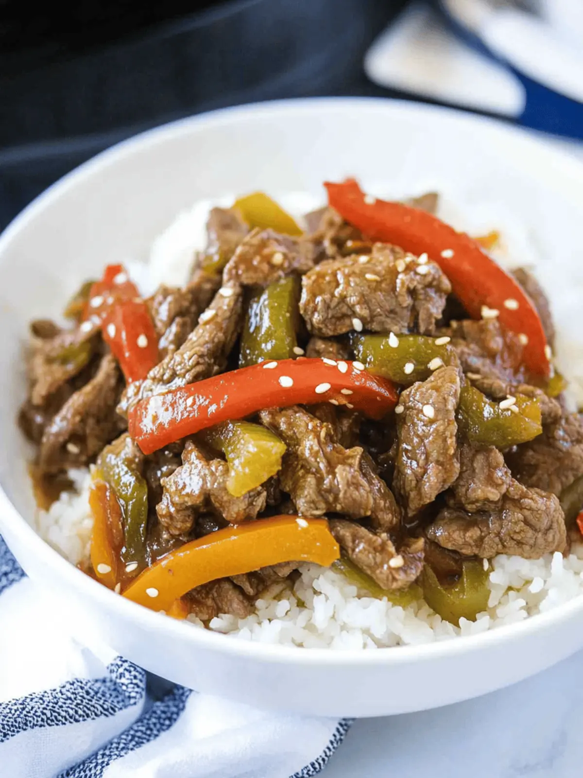 Slow Cooker Pepper Steak