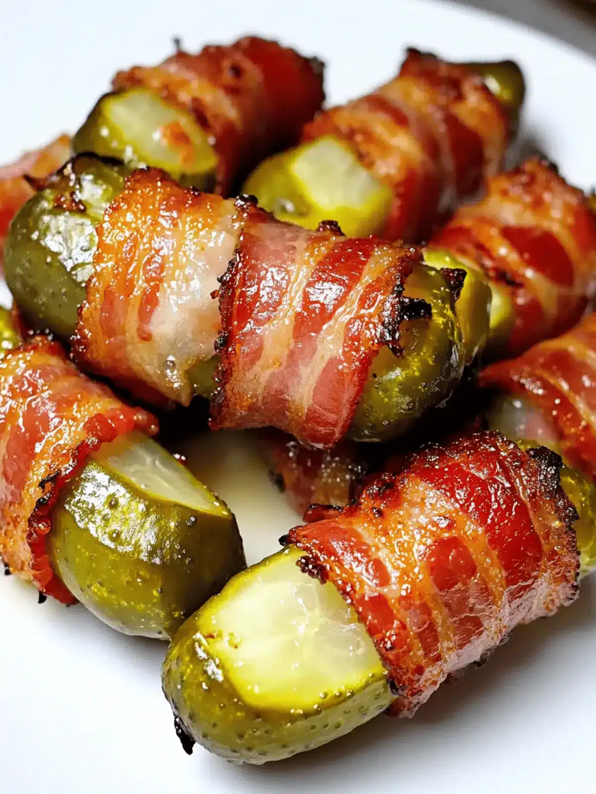 Air Fryer Bacon Wrapped Pickles