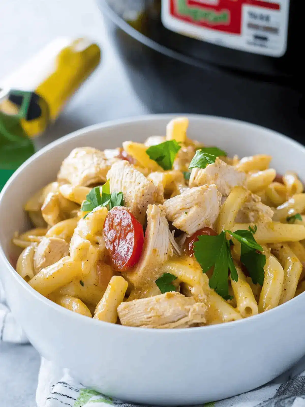 Crockpot Cajun Chicken Pasta