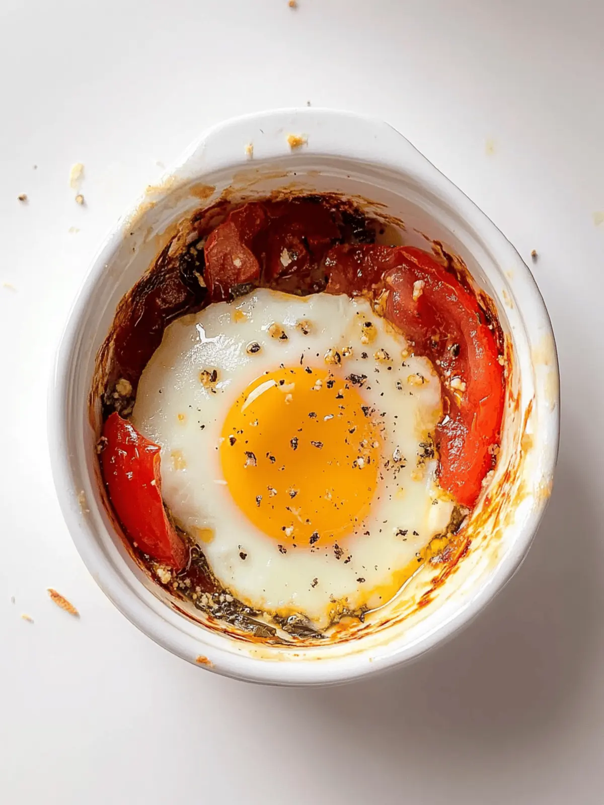 Baked Feta Eggs With Tomato