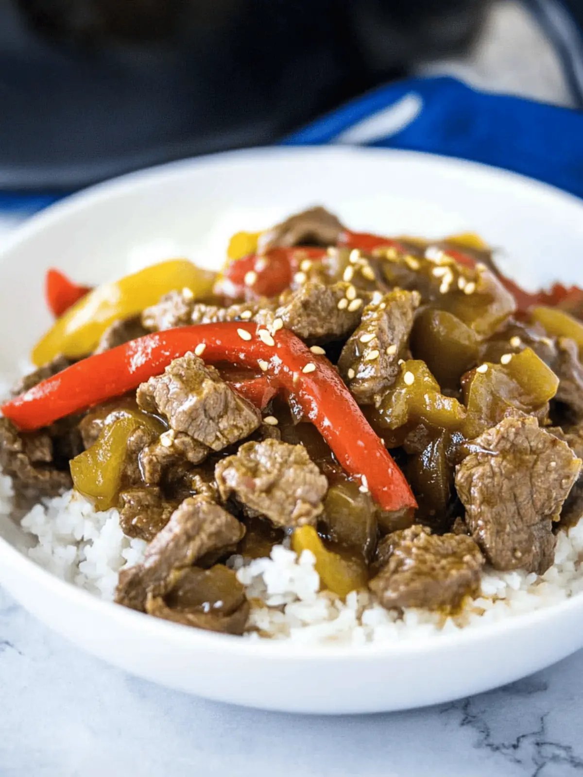 Slow Cooker Pepper Steak