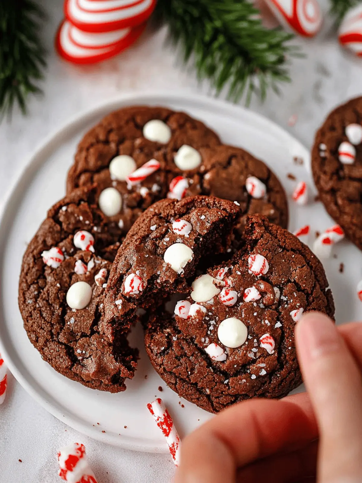 Chocolate Peppermint Cookies