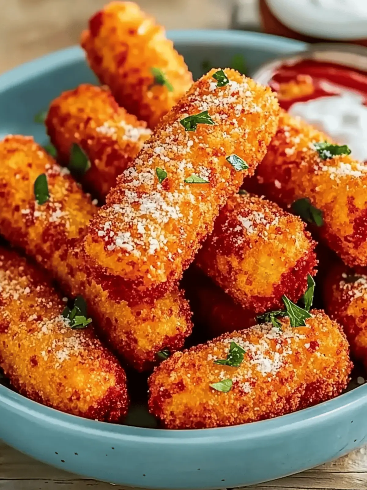 Get Hooked on Hot Cheeto Mozzarella Sticks - Crunchy & Cheesy Delight