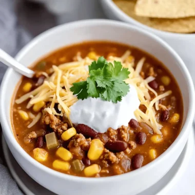Healthy Crockpot Taco Soup