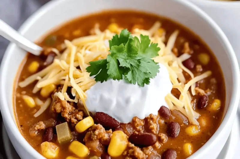 Healthy Crockpot Taco Soup