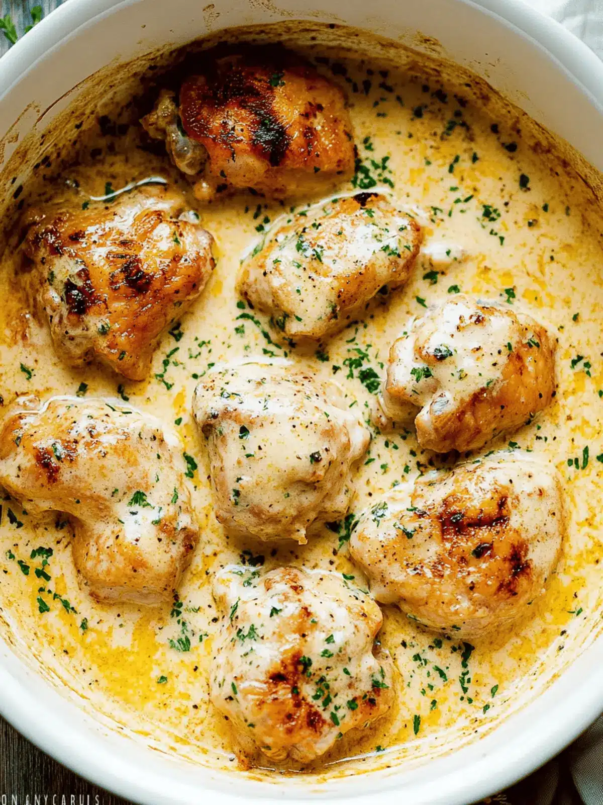 Creamy Oven Baked Chicken Thighs for Ultimate Comfort Cooking