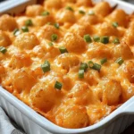 Buffalo Chicken Tater Tot Casserole