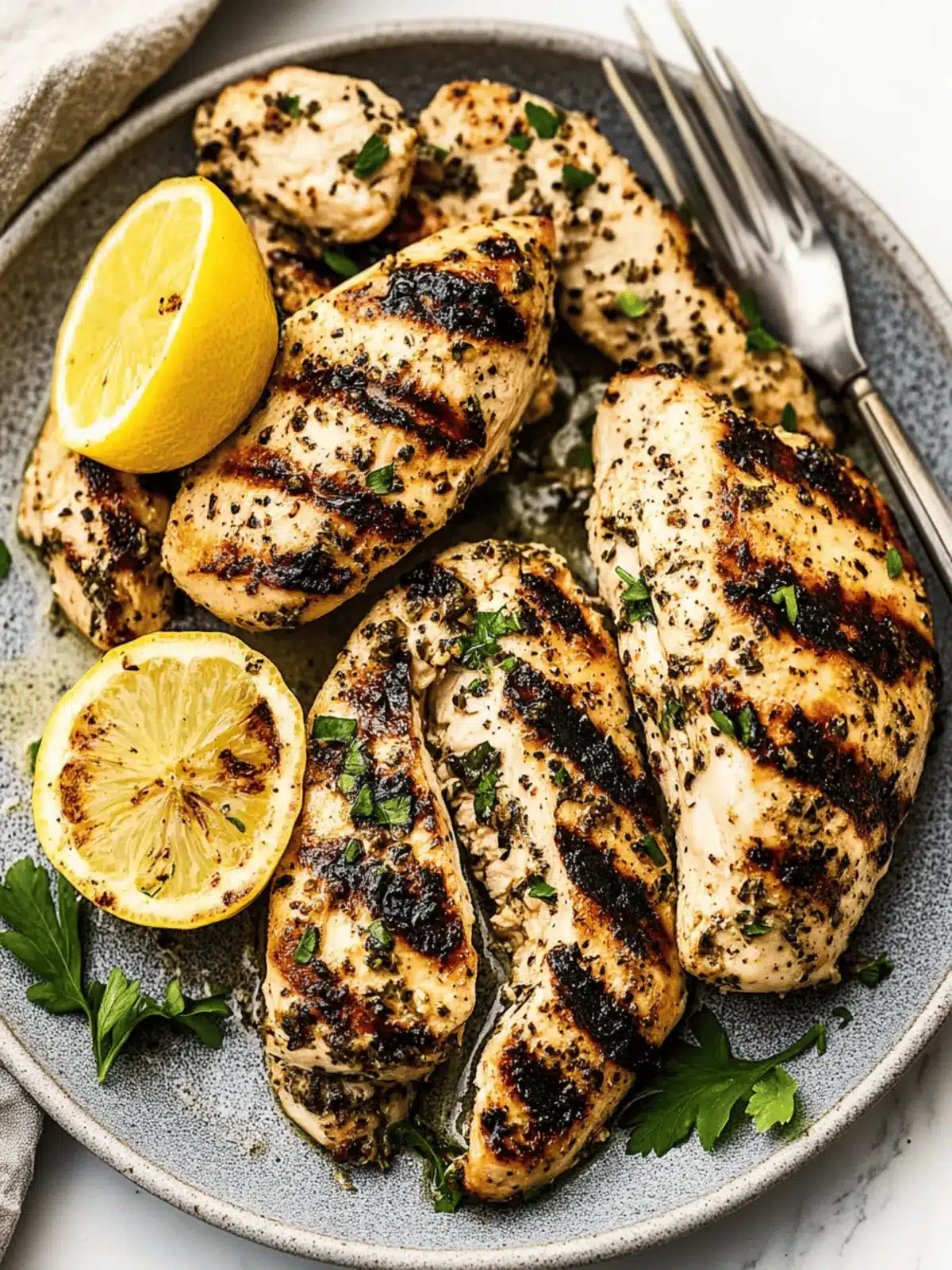 Lemon Herb Grilled Chicken Breasts