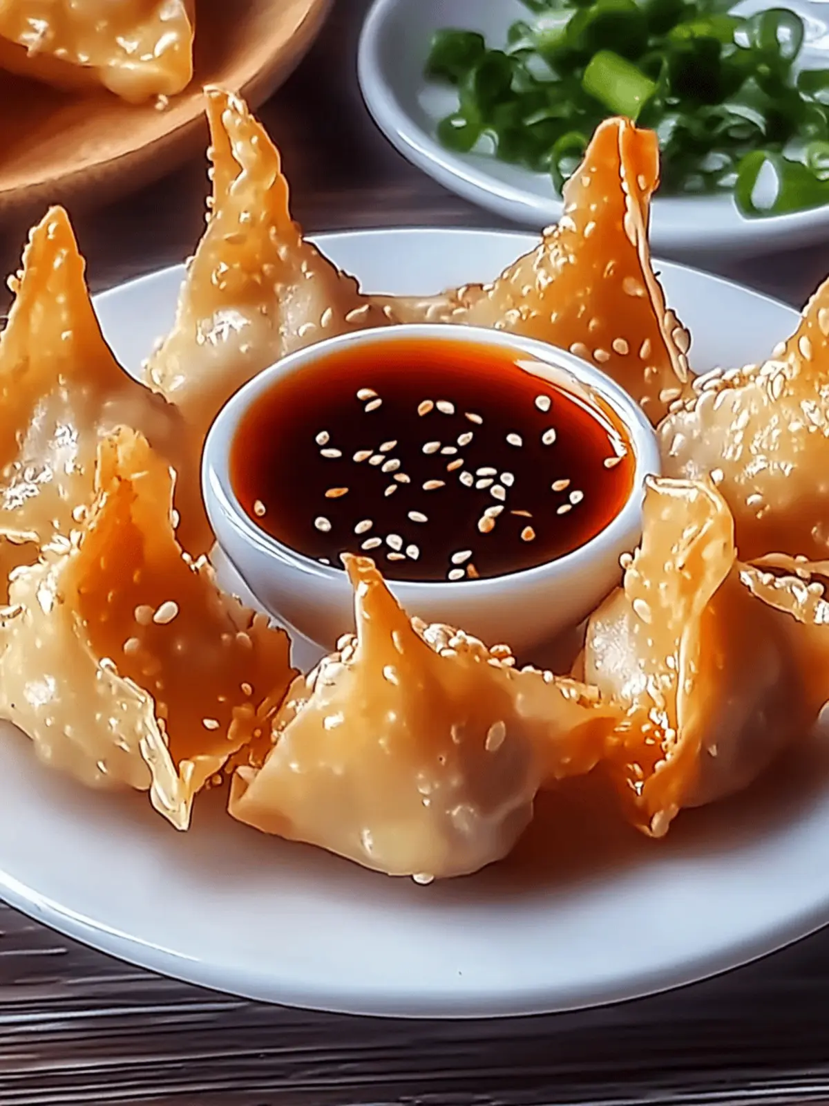 Crispy Rice Paper Crab Rangoons