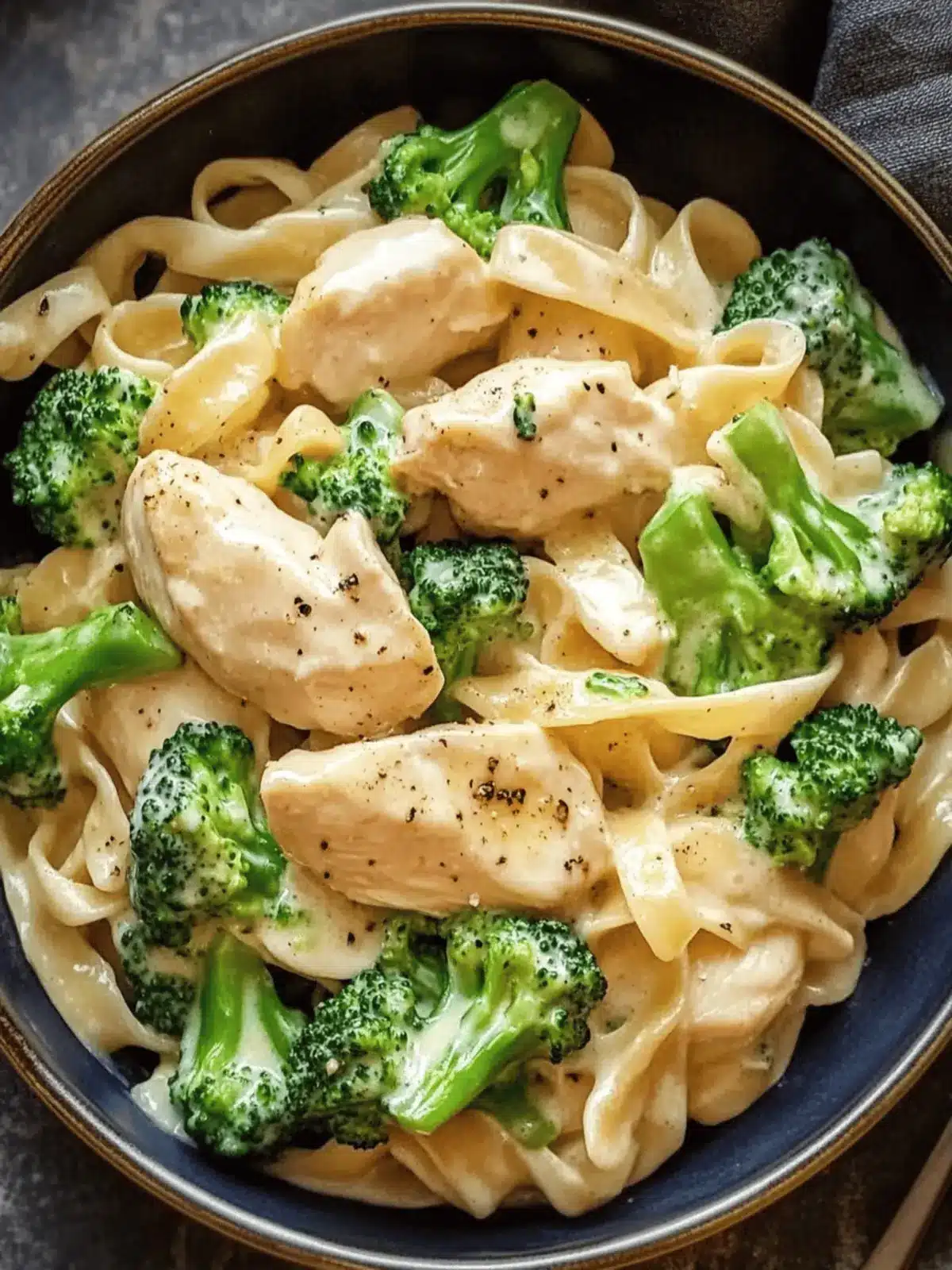 Easy Chicken and Broccoli Alfredo