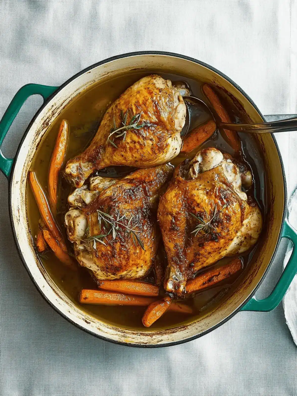 Olive Oil-Roasted Chicken With Caramelized Carrots