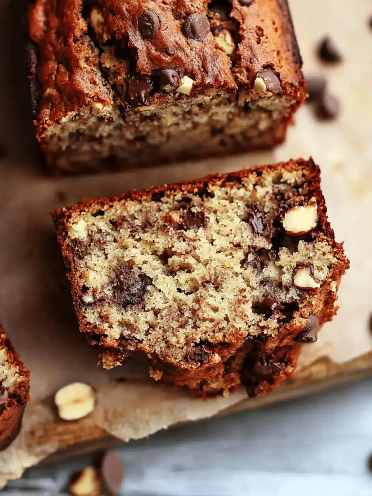Chocolate Chip Walnut Banana Bread
